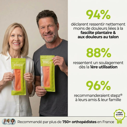 Semelles de soulagement pour douleurs au talon & fasciite plantaire