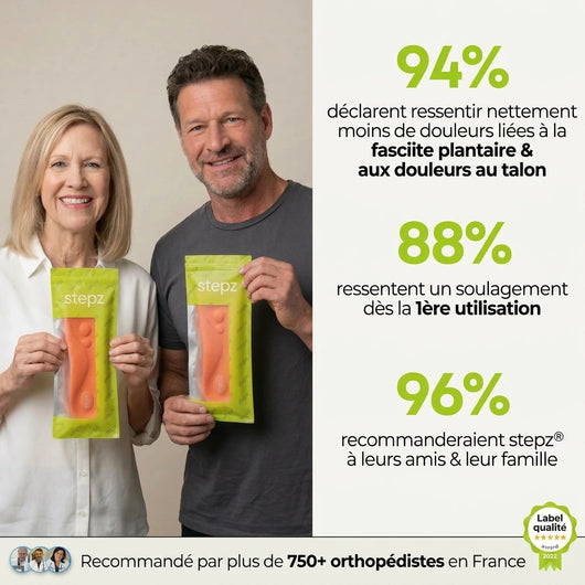 Semelles de soulagement pour douleurs au talon & fasciite plantaire