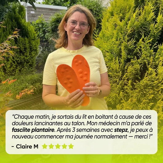 Semelles de soulagement pour douleurs au talon & fasciite plantaire